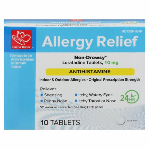 Harris Teeter™ Loratadine Tablets 10mg Perspective: front
