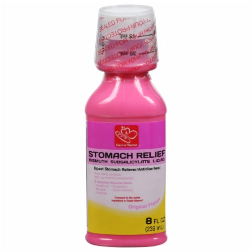 Harris Teeter™ Regular Strength Bismuth Stomach Relief Perspective: front