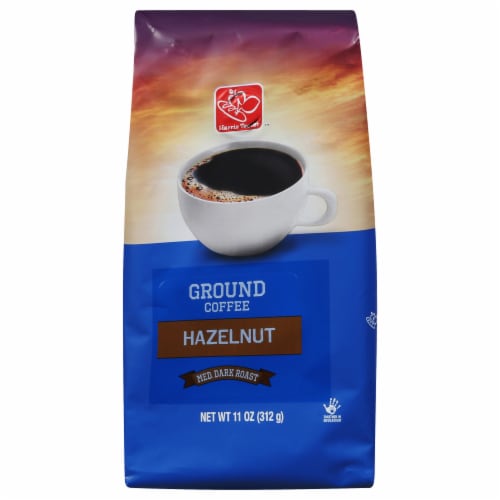 Harris Teeter Hazelnut Medium-Dark Roast Ground Coffee Perspective: front