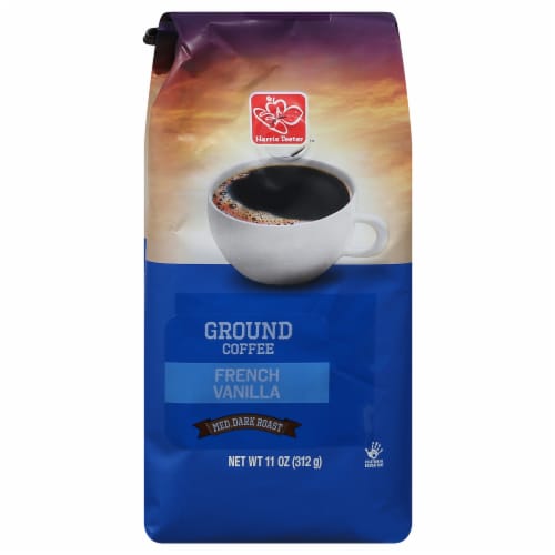 Harris Teeter French Vanilla Medium-Dark Roast Ground Coffee Perspective: front