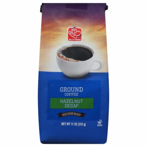 Harris Teeter Decaf Hazelnut Medium-Dark Roast Ground Coffee Perspective: front