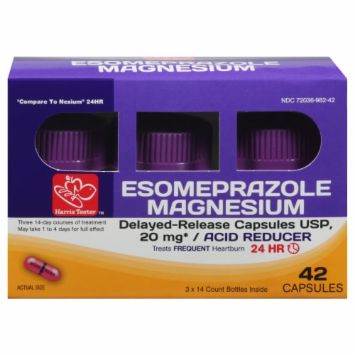 Harris Teeter™ Esomeprazole Magnesium Acid Reducer Capsules Perspective: front