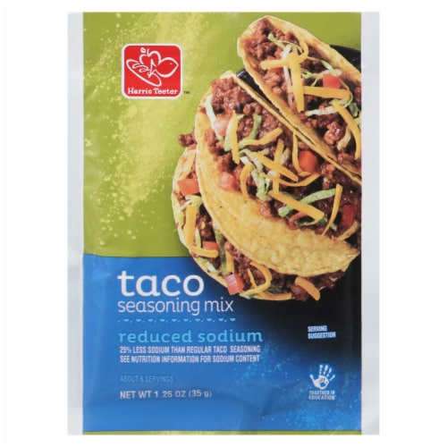 Harris Teeter™ Reduced Sodium Taco Seasoning Mix Perspective: front