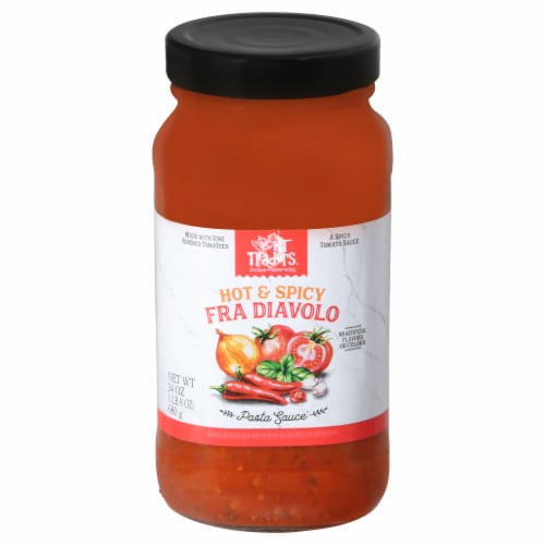 HT Traders™ Hot & Spicy Fra Diavolo Pasta Sauce Perspective: front