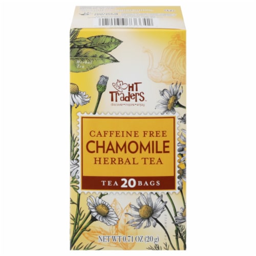 HT Traders™ Caffeine Free Chamomile Herbal Tea Bags Perspective: front