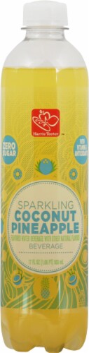 Harris Teeter™ Coconut Pineapple Flavored Sparkling Bottled Water Perspective: front