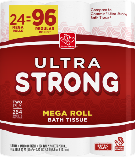 Harris Teeter™ Ultra Strong Mega Roll Bath Tissue Perspective: front
