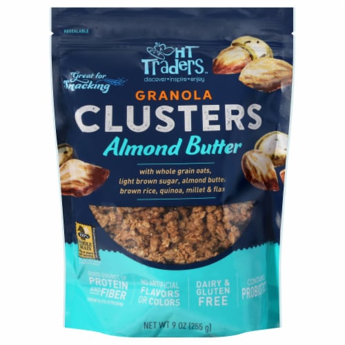 HT Traders Almond Butter Granola Clusters Perspective: front