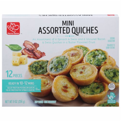 Harris Teeter™ Mini Assorted Quiches Perspective: front