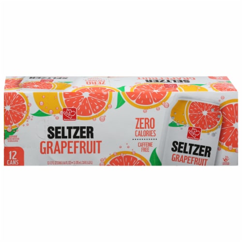 Harris Teeter™ Grapefruit Flavored Seltzer Water Cans