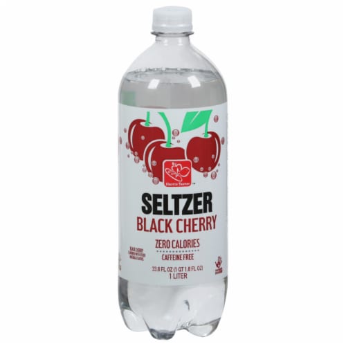 Harris Teeter™ Black Cherry Flavored Seltzer Bottled Water Perspective: front