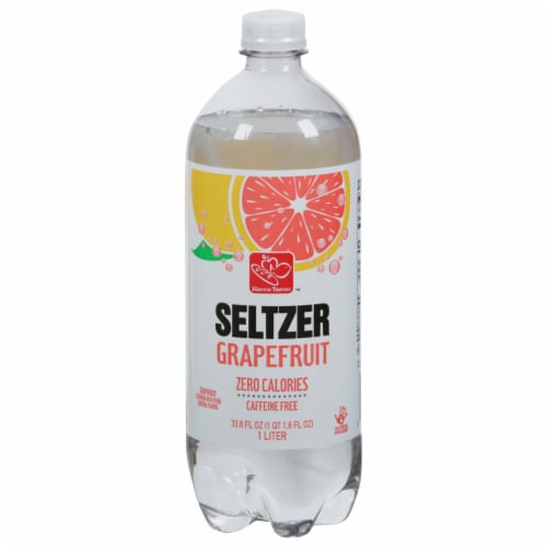 Harris Teeter™ Caffine Free Zero Calories Grapefruit Seltzer Perspective: front
