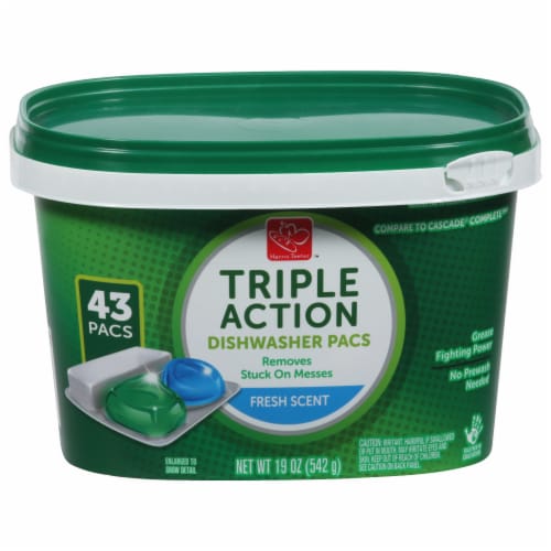 Harris Teeter™ Triple Action Fresh Scent Dishwasher Pacs Perspective: front