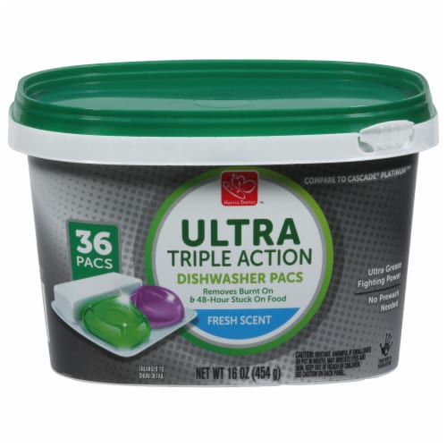 Harris Teeter® Ultra Triple Action Fresh Scent Dishwasher Pacs Perspective: front