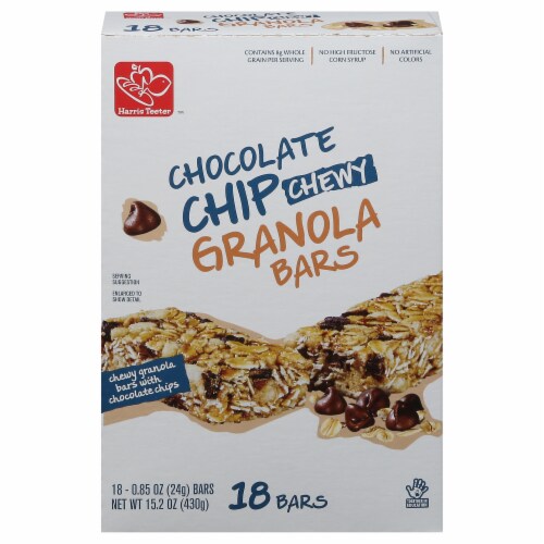 Harris Teeter Chocolate Chip Chewy Granola Bars Perspective: front