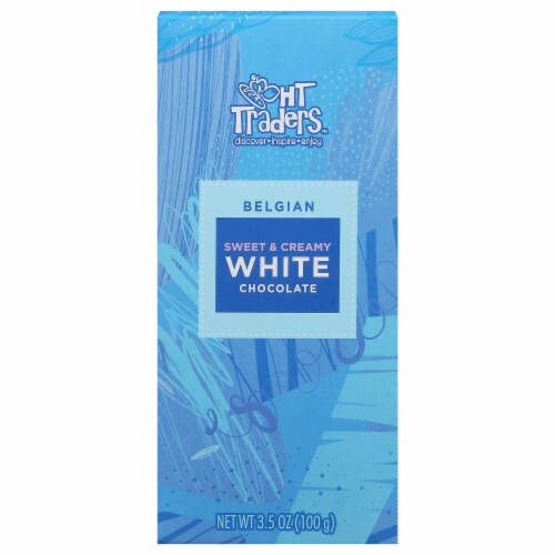 HT Traders™ Belgian Sweet & Creamy White Chocolate Perspective: front