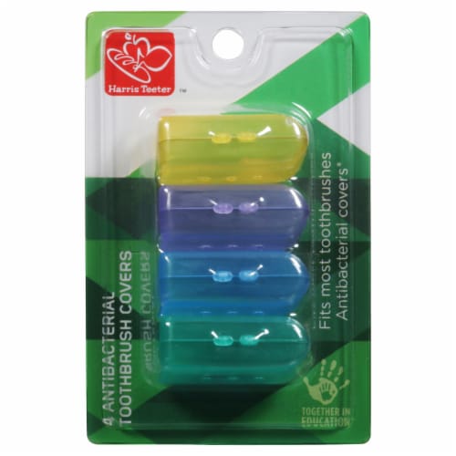 Harris Teeter Antibacterial Toothbrush Covers Perspective: front