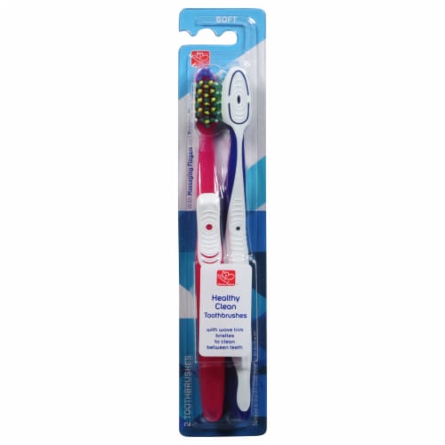 Harris Teeter™ Healthy Clean Soft Toothbrush, 2 ct - Kroger