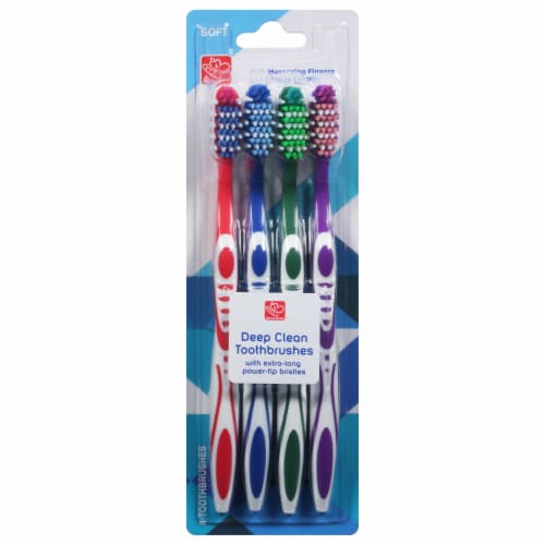 Harris Teeter Deep Clean Toothbrushes Perspective: front
