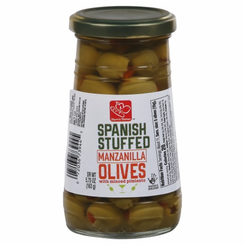 Harris Teeter™ Spanish Stuffed Manzanilla Olives Perspective: front