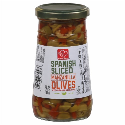 Harris Teeter™ Spanish Sliced Manzanilla Olives Perspective: front
