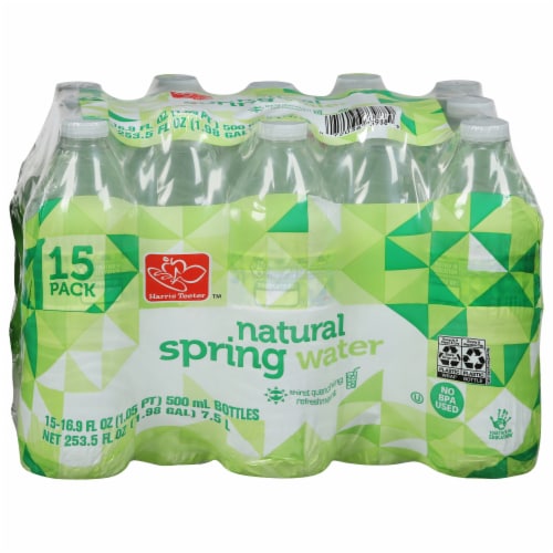 Harris Teeter™ Natural Spring Water Case Perspective: front