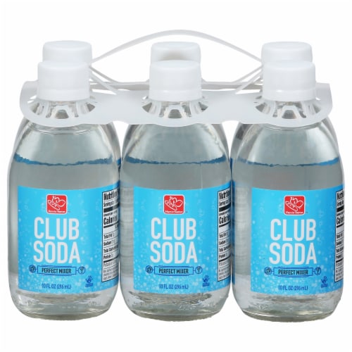 Harris Teeter® Perfect Mixer Club Soda Glass Bottles Perspective: front