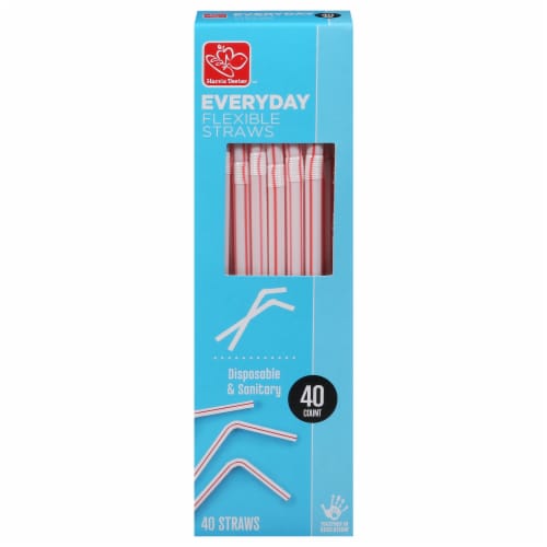 Harris Teeter™ Everyday Flexible Straws Perspective: front
