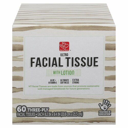 Harris Teeter™ Ultra Facial Tissues with Lotion Perspective: front