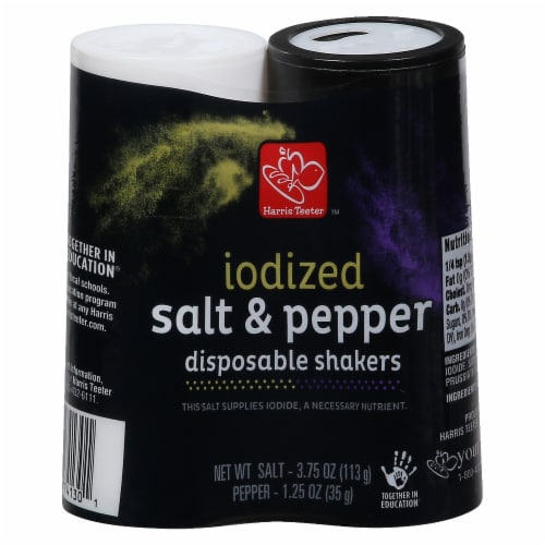 Harris Teeter™ Iodized Salt & Pepper Disposable Shakers