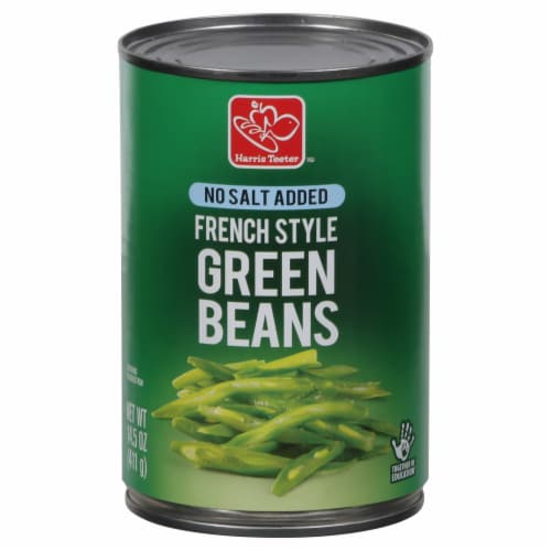 Harris Teeter™ No Salt Added French Style Green Beans Perspective: front