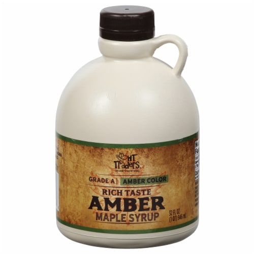 HT Traders Grade A Amber Maple Syrup Perspective: front