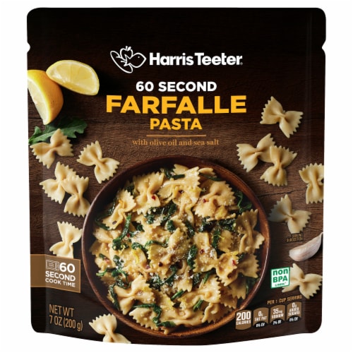 Harris Teeter 60 Second Farfalle Pasta Perspective: front