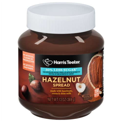 Harris Teeter® 30% Less Sugar Hazelnut Spread Perspective: front