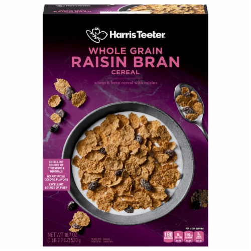 Harris Teeter® Whole Grain Raisin Bran Cereal Perspective: front