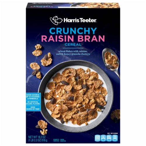 Harris Teeter Crunchy Raisin Bran Cereal Perspective: front