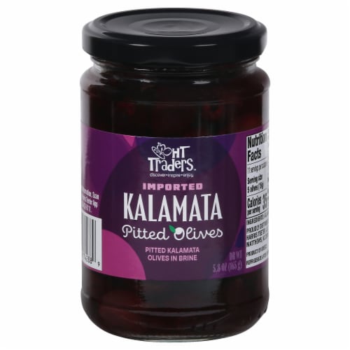 HT Traders™ Imported Kalamata Pitted Olives Perspective: front