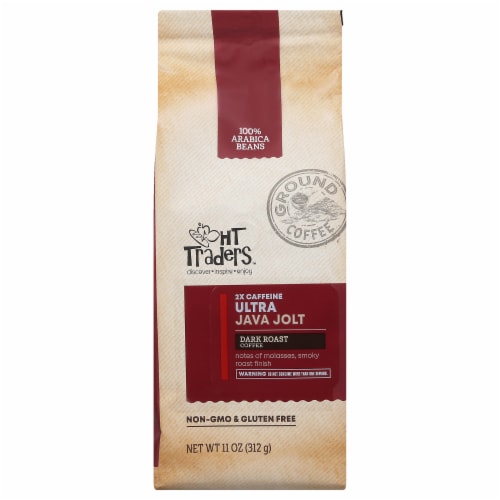 HT Traders™ Ultra Java Jolt Dark Roast Ground Coffee Perspective: front