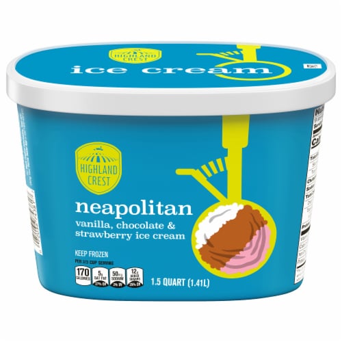 Highland Crest Neapolitian Ice Cream Perspective: front