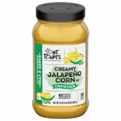 HT Traders™ Jalepeno Corn Chowder Soup Perspective: front