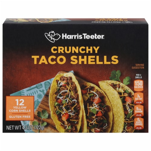 Harris Teeter Crunchy Taco Shells Perspective: front