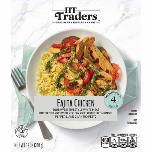 HT Traders™ Fajita Chicken With Yellow Rice Perspective: front
