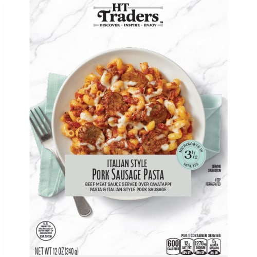 HT Traders™ Italian Sausage Pasta Perspective: front