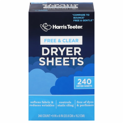 Harris Teeter® Free & Clear Dryer Sheets Perspective: front