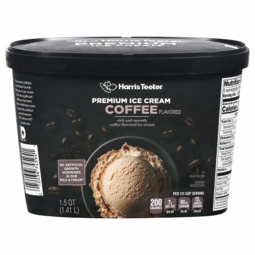 Harris Teeter® Coffee Flavored Premium Ice Cream Perspective: front