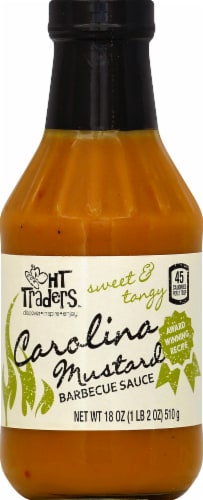 HT Traders™ Sweet & Tangy Carolina Mustard Barbeque Sauce Perspective: front