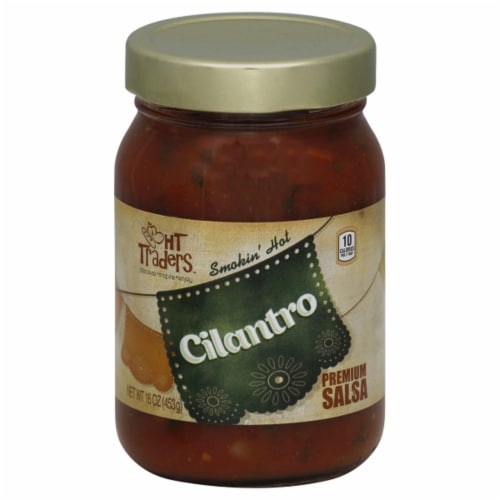 HT Traders™ Smokin' Hot Cilantro Premium Salsa Perspective: front