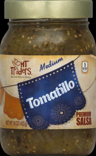 HT Traders™ Medium Tomatillo Premium Salsa Perspective: front