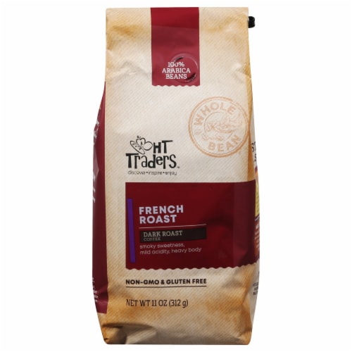 HT Traders French Roast Dark Roast Whole Bean Coffee Perspective: front