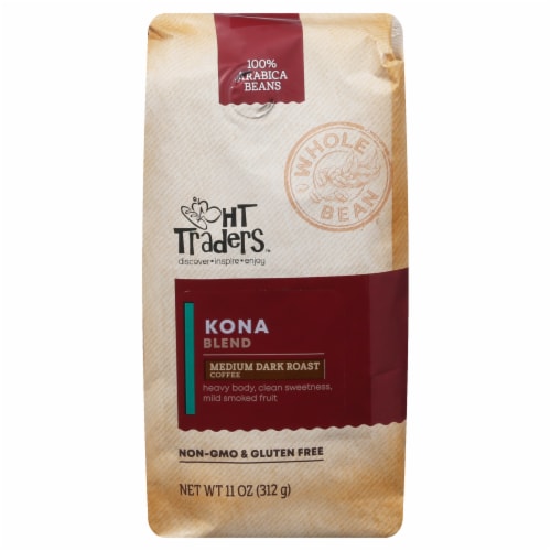 HT Traders™ Kona Blend Medium Dark Roast Coffee Perspective: front